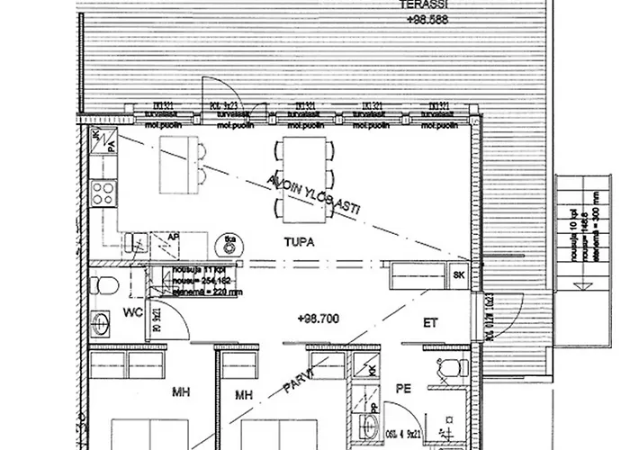 펜션 Halla - 8 Henkiloelle, Himosykkoesen Alue, 76m²+36m²